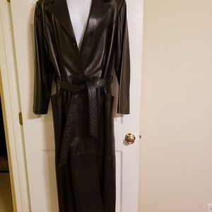 Trench Style - Genuine Lamb Skin Leather